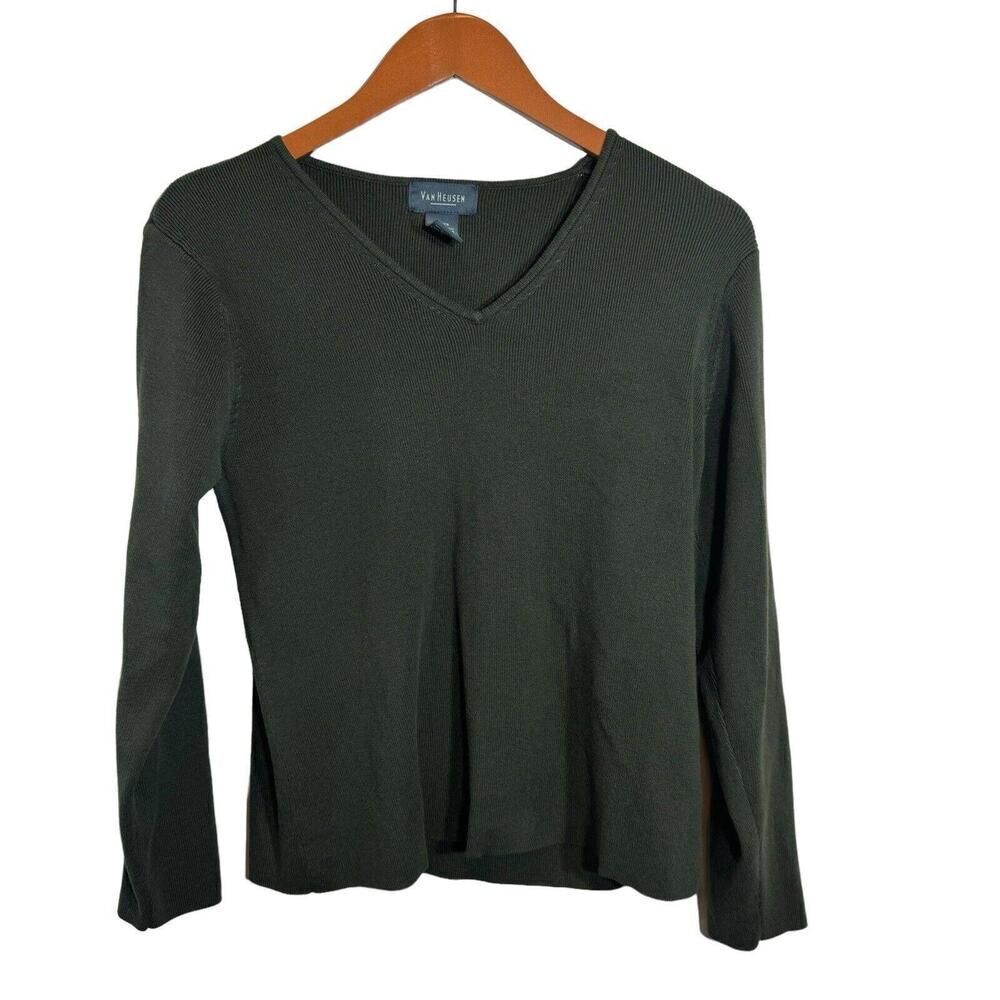 Van Heusen Green Sweater Size L, SKU: 188-2256